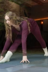 legginsy PEACE z bambusa / mulberry